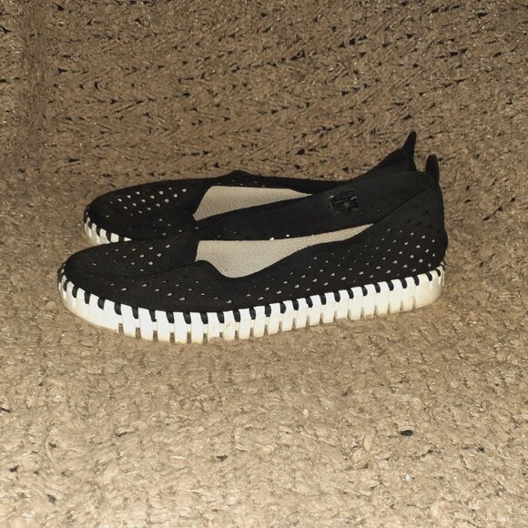 ILSE JACOBSEN-Tulip-Black Nubuck-Sz 38-Excellent - Picture 2 of 8